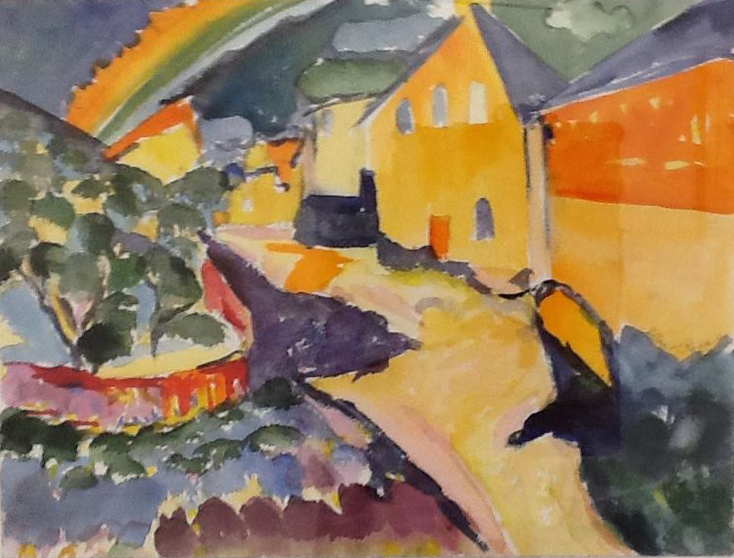 Village Seen After Wassily Kandinsky